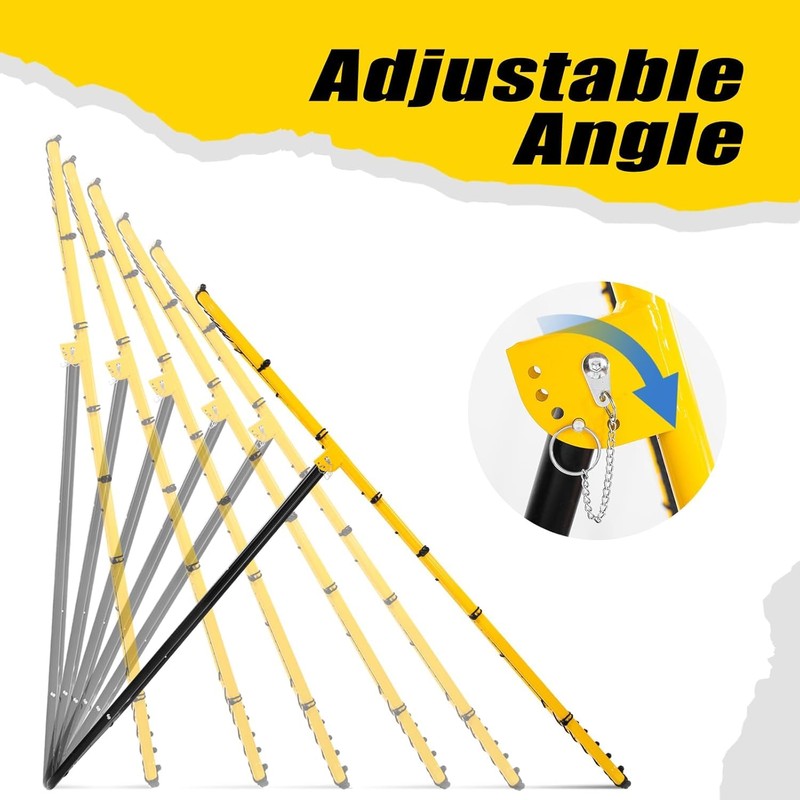 Volleyball Rebounder Net 7x4 ft -5 Angles Adjustable, Outdoor Portable