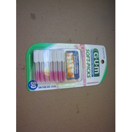 GUM SOFT PICKS ORIGINAL ON THE GO CASE 80 CT NEW OLD STOCK