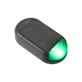 X AUTOHAUX Car Alarm Light Interior Simulated Dummy LED Flashing Warning Light Car Security Anti Theft Device with USB Port Light Green