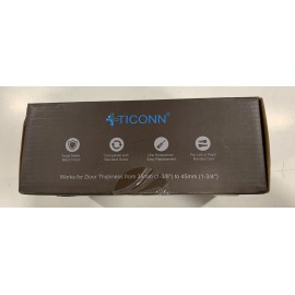 TICONN Keyed Door Handle & Deadbolt Matte Black Heavy Duty Handle Deadbolt Set