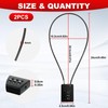 KATIMI 2 Pieces 3 Digit Cable Combination Padlock, Wire Rope