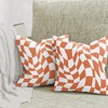 ggaimwf Checked Cushion Covers, Burnt Orange, 40 x 40 cm,