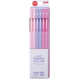 Mitsubishi Pencil K56194B Uni Palette 4B Kakata Lavender 1 Dozen