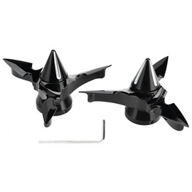 Motorcycle Spinning Front Axle Cap Nut Cover for Softails Electra Road Glides