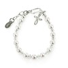 Cherished Moments Sterling Silver Bracelet for Girls with High-End Simulated