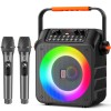 Universal JYX Karaoke Machine With 2 Microphone Portable Party Speaker