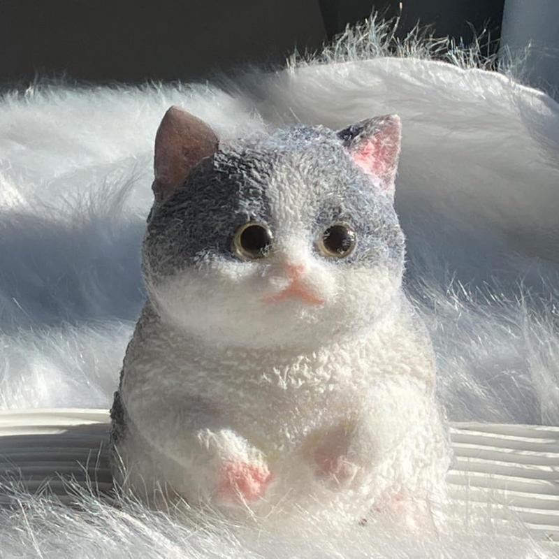 3D Soft Cat Soft Squeeze Toy Cute Soft Cat Finger