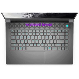 Silicone Keyboard Cover Skin Compatible for Dell Alienware m17 R5, Dell Alienware x17 R1 R2 17.3", Dell Alienware x15 R1 R2 15.6" Gaming Laptop, Dell Alienware m15 R5 R6 R7 15.6" Gaming Laptop (Black)