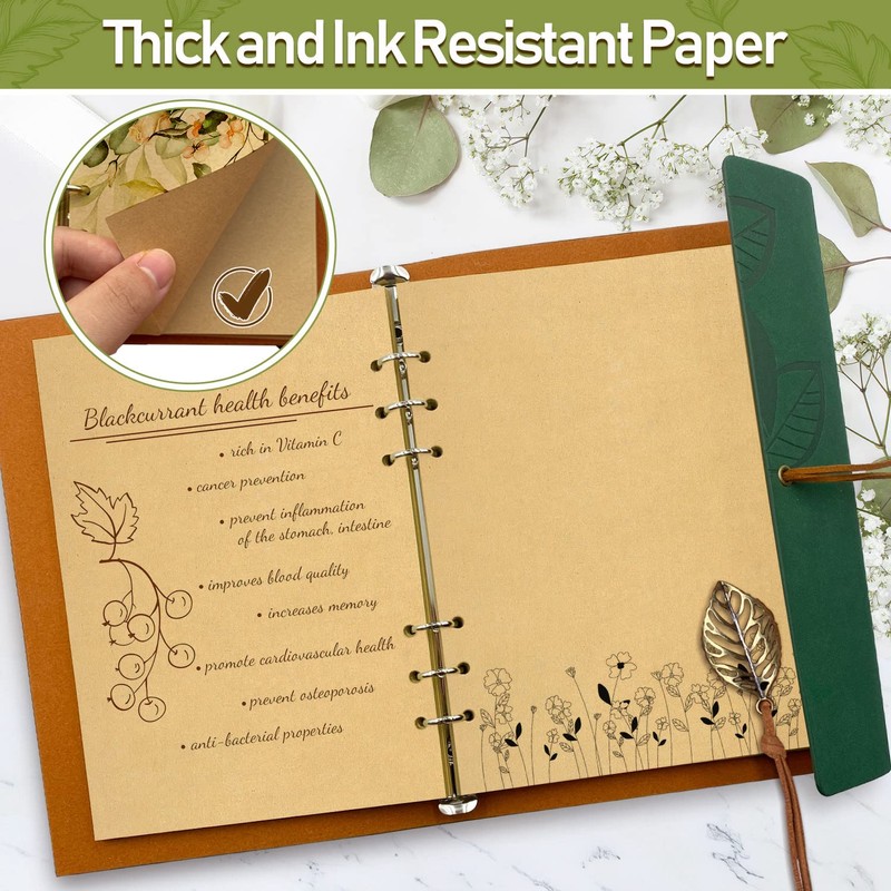 Joy & Inspiration PU Leather Notebook Vintage Refillable Bound Beautiful