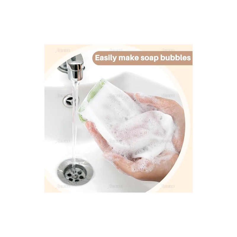 AUEAR, paquete de 20 bolsas de jabón de malla exfoliante