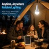 Solar Rechargeable LED Bulb for Outdoor Use – Portable Hanging