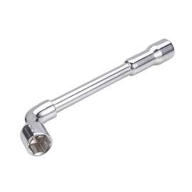 Utoolmart Metric L Shaped Angled Hex Socket Wrench, 17mm Socket Wrenches, Mirror Chrome Plated, Cr-V, 1 Pcs