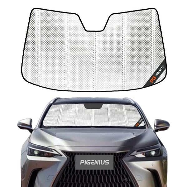 Pigenius Windshield Sun Shade for Lexus NX250, NX350, NX350h, NX450h+
