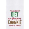 C&F Home "A Balanced Diet is a Christmas Cookie in