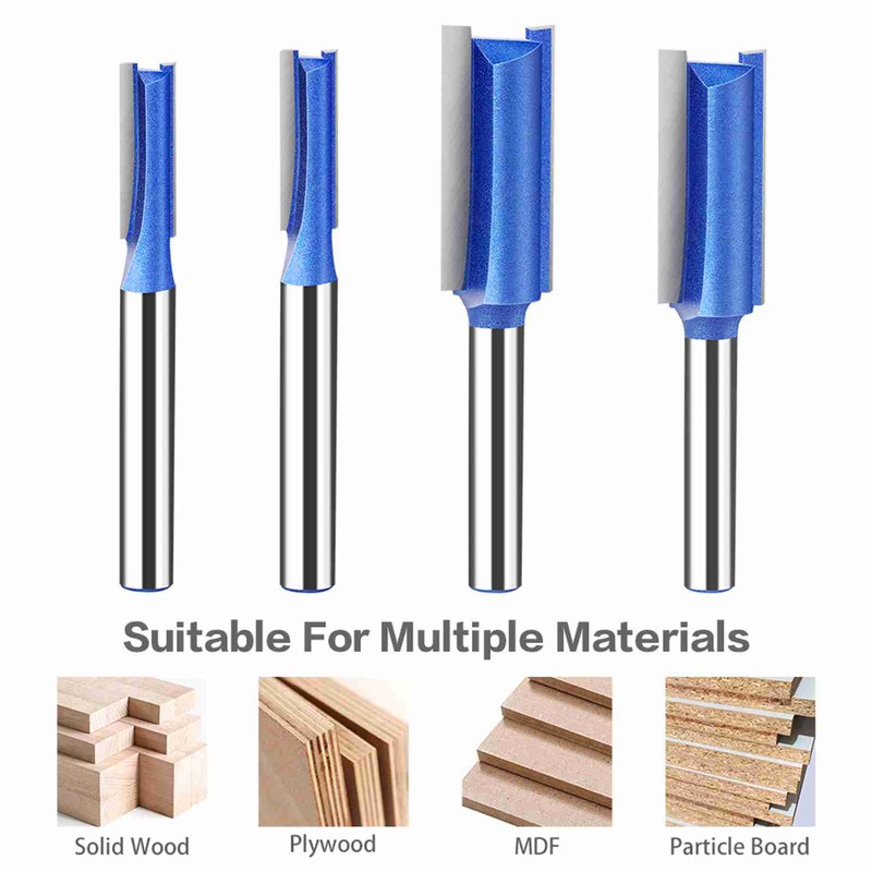 4Pcs 6mm Shank High-quality Milling Cutter Flush Trim With Bearing