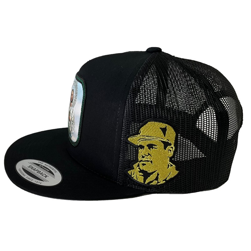 SAN Judas Tadeo CON EL Chapo GUZMÁN HAT Black MESH