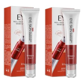 Kit 2 Cremas D Ojos Anti Arrugas Colágeno Hidratante Roll On