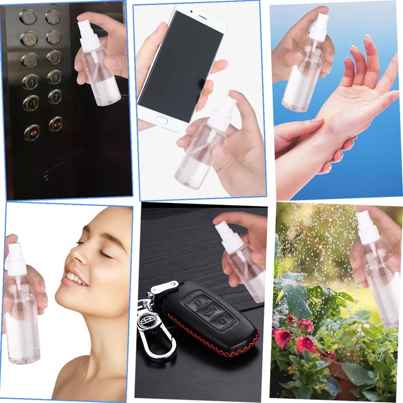 Spray Bottle, 2oz/50ml Small Plastic Fine Mist Spray Bottles, Mini