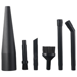 SHUATI Replace Parts 6PCS Black Replacement Plastic Vacuum Cleaner Adapter Universal Hose Connections 32 mm Vacuum Cleaner Accessory Home, Office, Vehicle