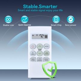 ZWP AKB73756214 Replacement Remote Control fit for Friedrich Air Conditioner AKB73756213 AKB73616106 AKB73756218 AKB73756215 CP10F10 CP15G10A CP24G30B CP08F10 CP08G10B CP06G10B CP10G10B CP15G10B