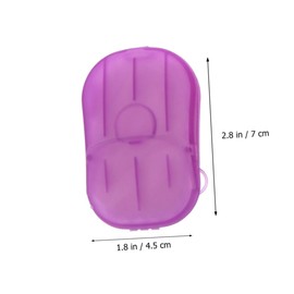 BIUDECO 8 Pack Portable Soap Flakes Travel Size Hand Washing Tablets Paper Soap Sheets for Face Hands Safe Easy to Use Random Color