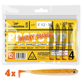 Lieblingsköder Rubber Fishing Bait for Perch Zander Pike 12.5 cm, Pack of 4, 12,5cm