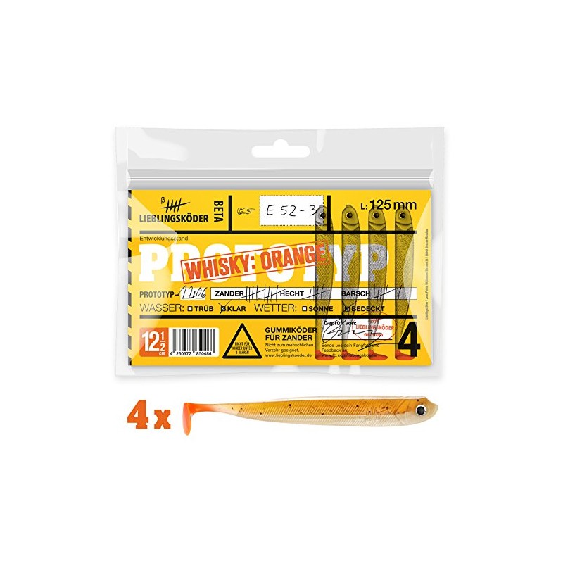 Lieblingsköder Rubber Fishing Bait for Perch Zander Pike 12.5 cm,