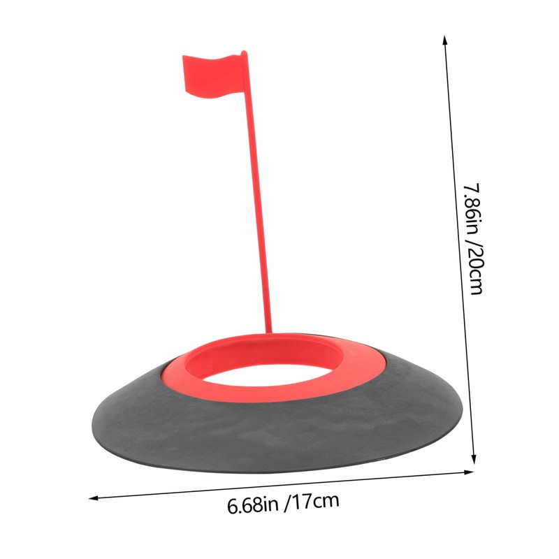 SUPVOX 1set Thickened Golf Putting Cup Flag Portable TPU Practice