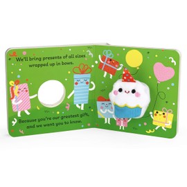 Hooray It's Your Birthday! Finger Puppet Board Book for Celebrations & Parties Ages 1-4