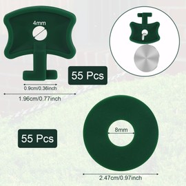 110pcs Greenhouse Swivel Brackets, Greenhouse Accessories, Greenhouse Clips, Plastic Greenhouse Fixing Brackets and Washers Extension Corner Brackets for Greenhouse Securing