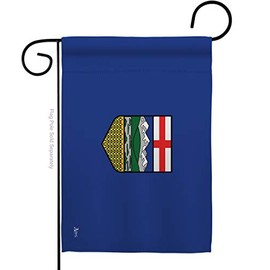 Canada Provinces Alberta Garden Flag Regional Canadian Territories Region Country Particular Area Small Decorative Gift Yard House Banner Made in USA 13 X 18.5