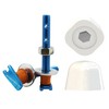 Big Foot Toilet Bolts & Hand-Tighten Caps - 5/16" Thread