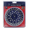 DiamaPro Systems DT-CW-7-24SEG-T Threaded 7 Inch 24 Segment Turbo Concrete