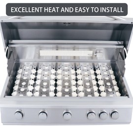 RJC009P Briquette Tray Grill Replacement Parts for RCS 26” 32” 40” Premier Series RJC26A RJC32A RJC32AL RJC40A Summerset Sizzler Pro 26” 32” 40” Grills BRNCOV-SIZ SunFire 26" 32" 38" Heat Plates 4Pcs