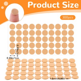 300Pcs Earring Support Patches 10mm Earring Stickers for Heavy Earrings Waterproof Earring Covers for Sports Earlobe Support Patches for Earrings Backs Replacement