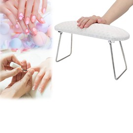 Nail Art Hand Pillow, Nail Arm Rest Cushion, Microfiber Leather Manicure Hand Pillow，Professional Nail Rest Cushion Table Desk Station for Nails Art Salon and Home Arm Rest Cushion Manicure Tool(01)