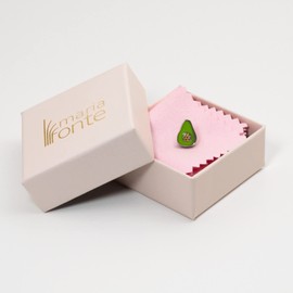 MariaFonte Charm New 2024 Compatible All Brands Avocado Passion Fruit Lucky Charm 925 Silver Pendant Original Offers Birthday Friendship Mum Pearl Heart Family Christmas, Sterling Silver