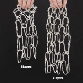 NICENEEDED Rhinestone Mesh Headpiece Cap, Silver Crystal Flapper Headband Hair Chain Accessories for Women and Girls