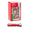Fischer 537641 Dowel DUOPOWER, Grey/Red, 8 x 40 mm, Pack