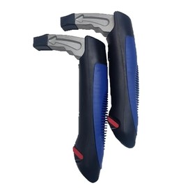 NINEMAX 2 Pack Car Door Handle Assist for Elderly, Multifunction Vehicle Support Auto Cane for Getting in/Out of Car, Assistive Grab Bar Window Breaker Seatbelt Cutter (Blue)