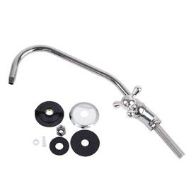 28 cm Kitchen Tap, 1/4 Inch Gooseneck Tap Kitchen Zinc Alloy Chrome Reverse Osmosis 360° Rotatable Filter Kitchen Tap for Kitchen Sink Water Filter Systems