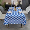 Subakvo Vinyl Tablecloth with Flannel Backing - Waterproof, Fade-Resistant, Lock-Edge,