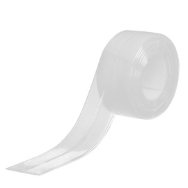 GVRGO Kitchen Bath Caulk Tape Sealant Strip, 1.5''x10.5FT PVC Self Adhesive Toilet Caulk Strip, Caulking Tool Decorative Sealant Tape for Bathtub Toilet Base Sink Shower- Transparent