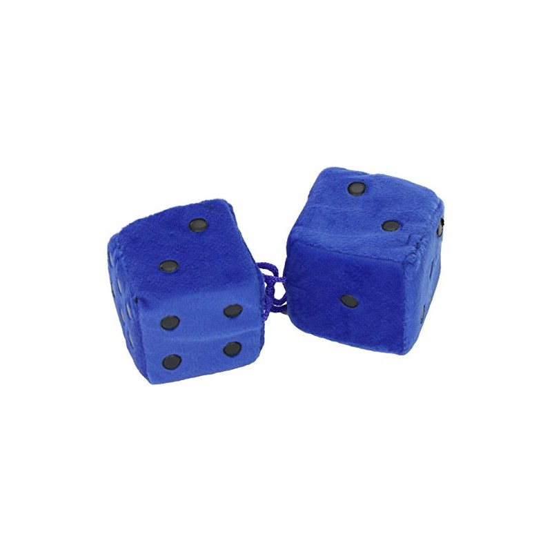 Sumex DADOS40 Plüschwürfel mit Punkten, Blau/Schwarz, 7 x7 cm