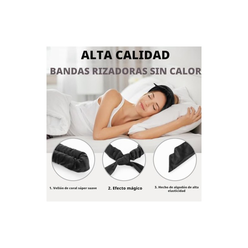 Simpeak Rizadores de 7 piezas, rizos sin calor con horquillas