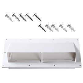 1pcs Vents Replacement Parts Covers with 8 Installation Nails for Rv Range Hood Vent Cover Rv Camper Exhaust Stove Cover Cover Roof Fan Fridge Shade Trailer (White)