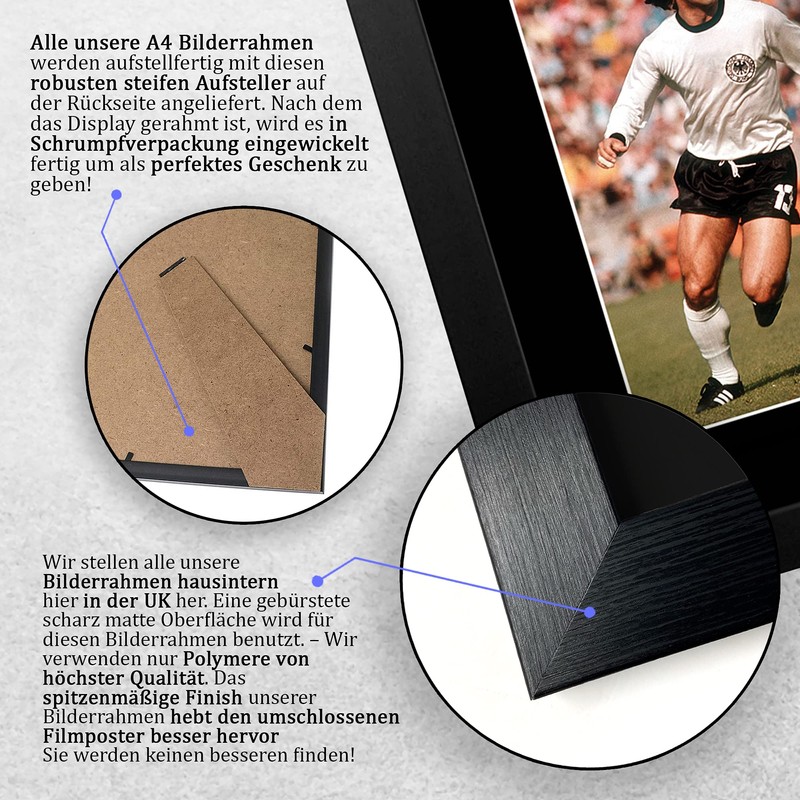 HWC Trading A4 FR Gerd Müller Germany Gifts Printed Autographs