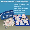 Doublefan Rummy Set,Travel Size Rummy Game with Durable Canvas Bag,