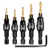 HUIKKJP Countersunk Drill Bit Chamfering Wood Hex Shaft Wood Countersunk