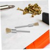 Gatuida 15pcs Mini Metal Wire Wheel Brush Handle for Cleaning